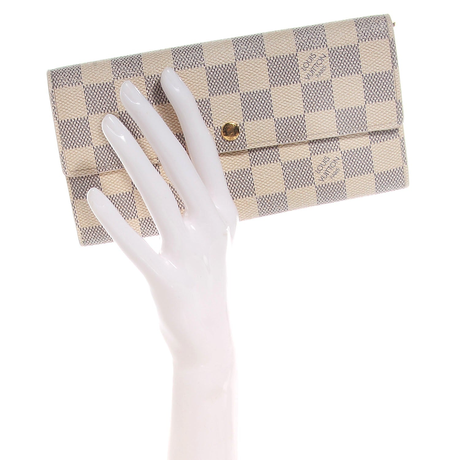 Louis Vuitton Damier Azur Sarah Wallet 2 of 7