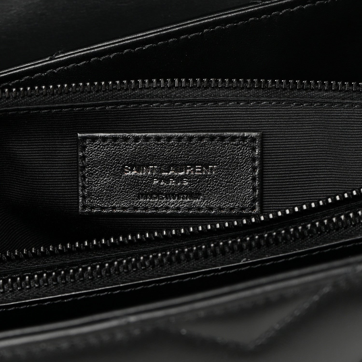 Saint Laurent Calfskin Y Quilted Monogram Monochrome Large Loulou Chain Satchel Black 5 of 17