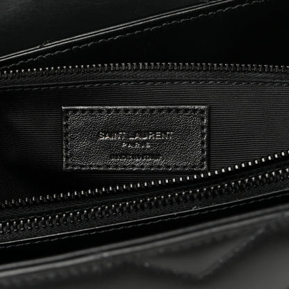Saint Laurent Calfskin Y Quilted Monogram Monochrome Large Loulou Chain Satchel Black 5 of 17