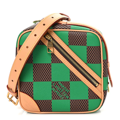 Louis Vuitton Damier Pop Chess Messenger Green 1 of 9