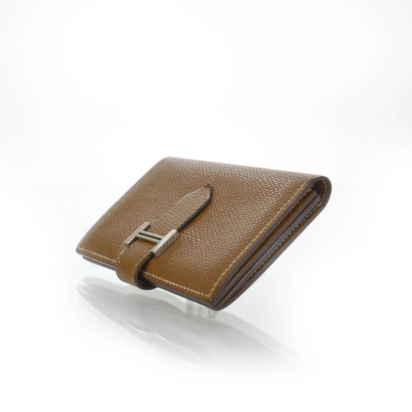 Veau Epsom Bearn Card Case Gold