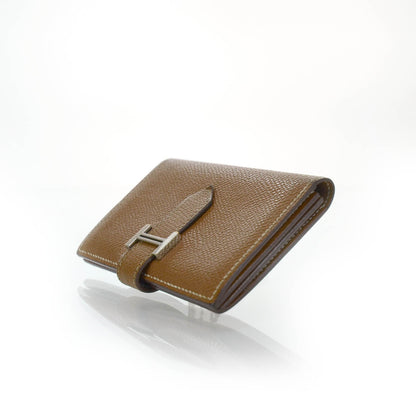 Hermes Veau Epsom Bearn Card Case Gold 3 of 5