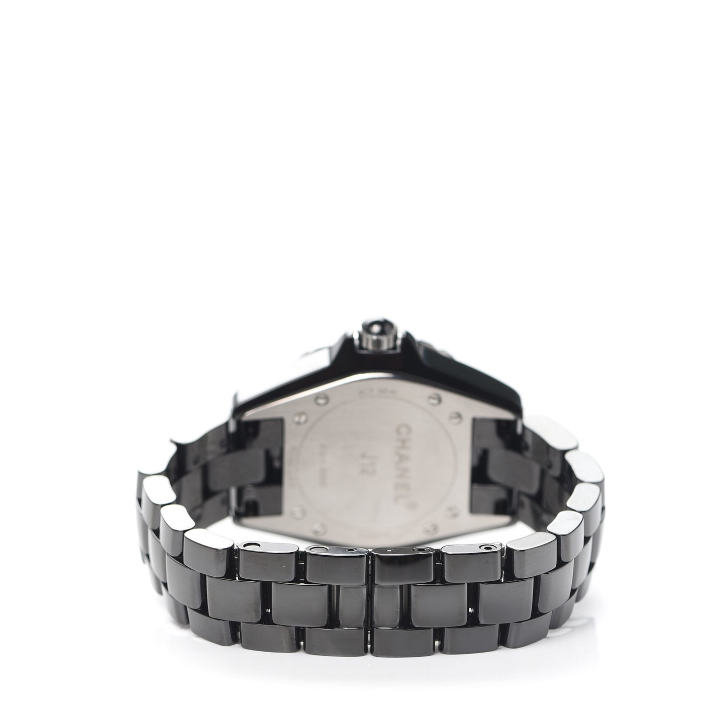 Stainless Steel Ceramic Diamond Bezel 33mm J12 Quartz Watch Black