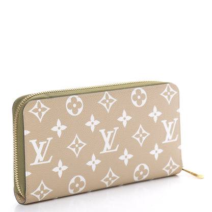 Louis Vuitton Monogram Giant Zippy Wallet Kaki White 3 of 9