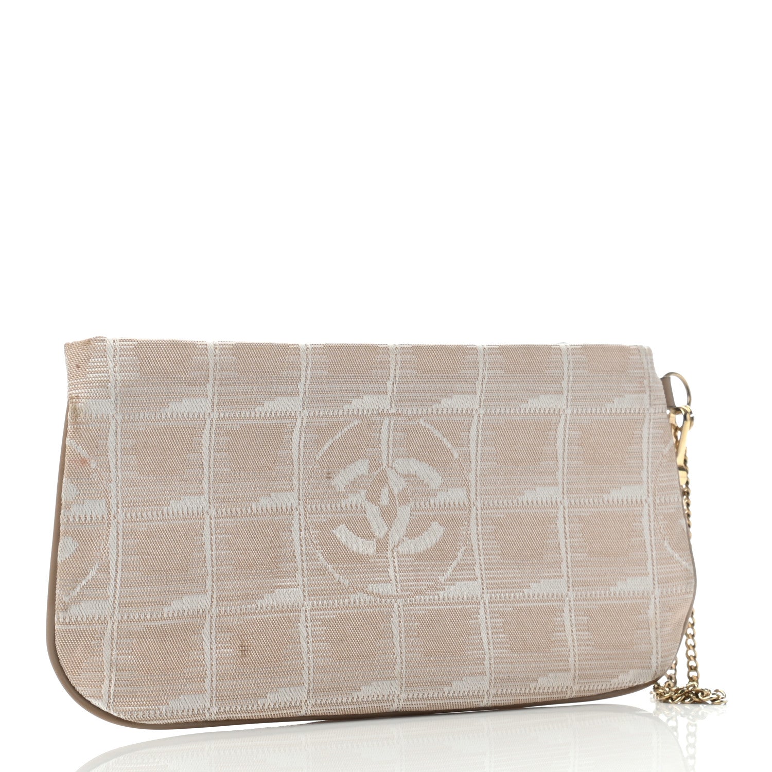 Chanel Nylon Travel Pouch Beige 3 of 8