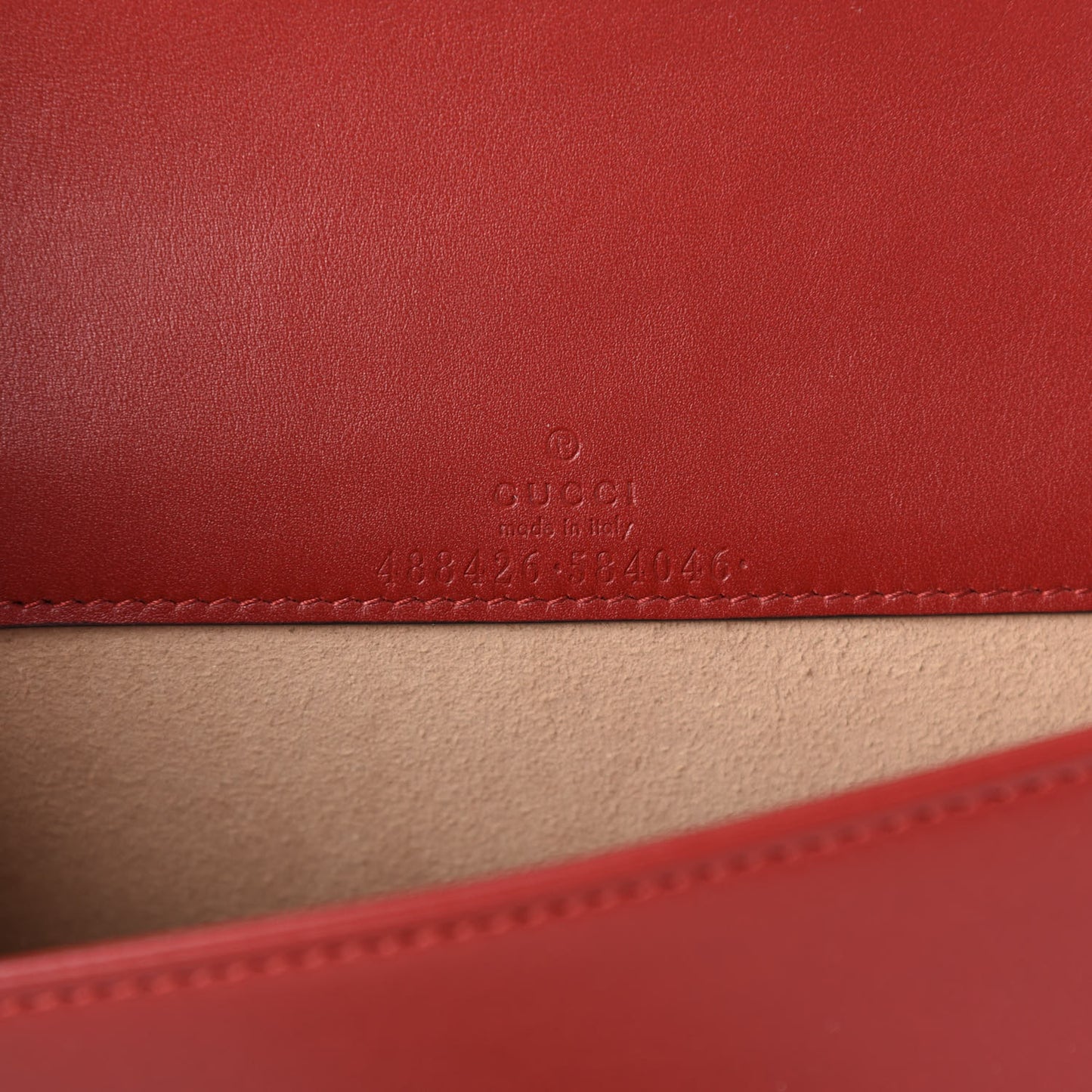 Calfskin Matelasse GG Marmont Mini Bag Hibiscus Red
