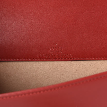 Gucci Calfskin Matelasse GG Marmont Mini Bag Hibiscus Red 8 of 9