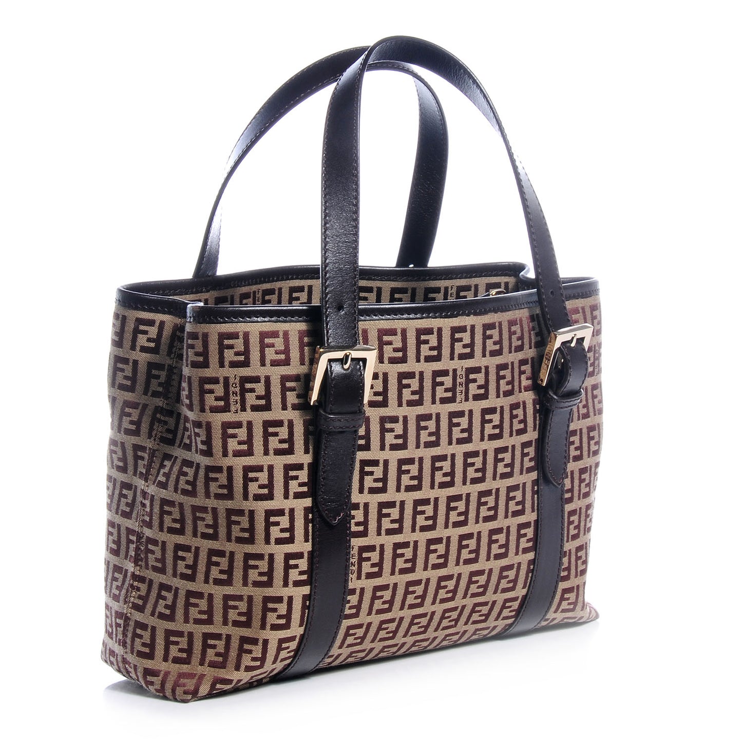 Zucchino Calfskin Small Tote Brown