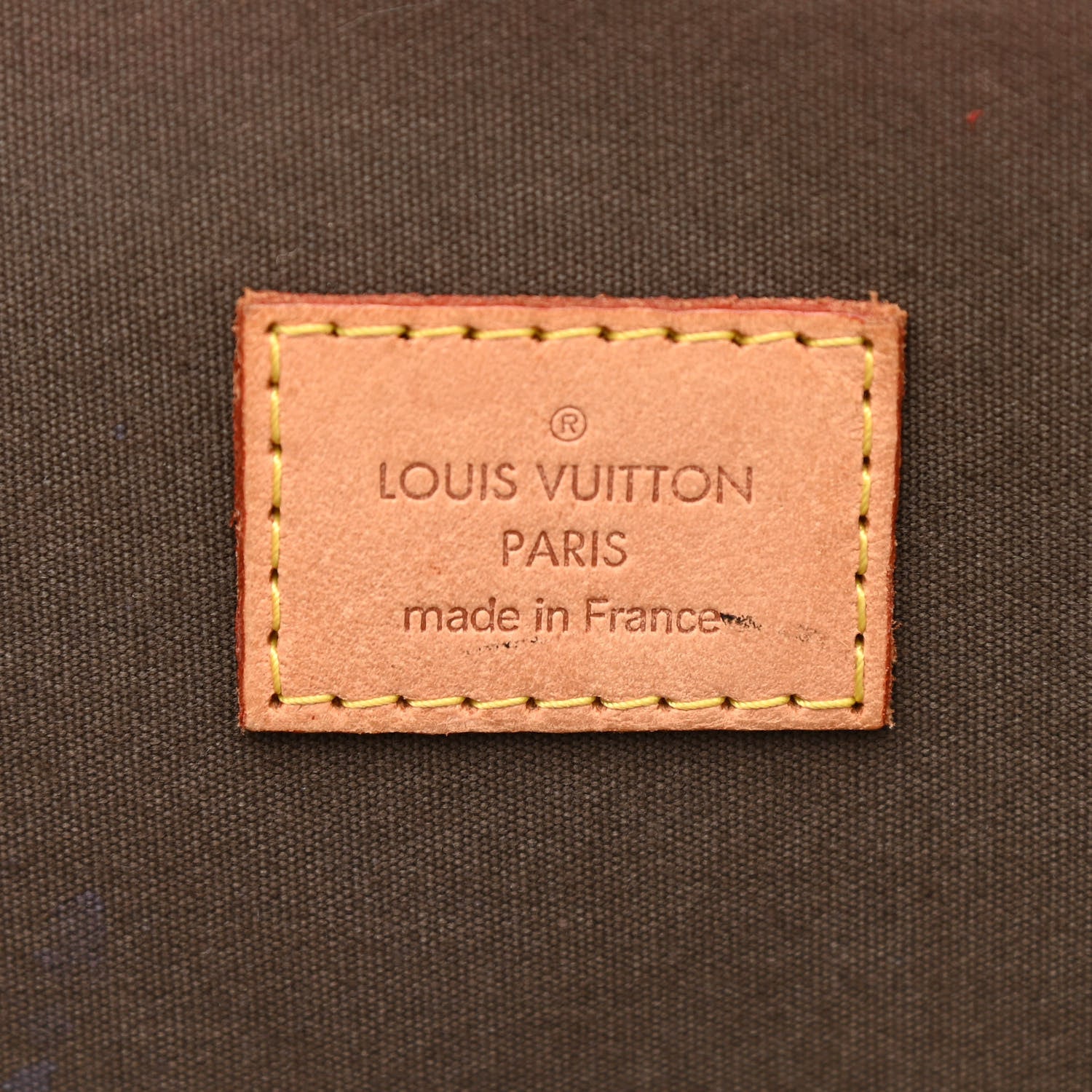 Louis Vuitton Vernis Alma GM Vert Olive 6 of 12