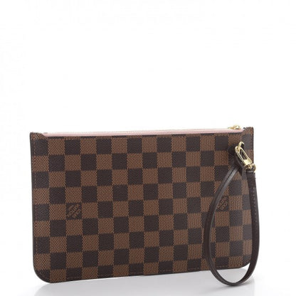 Louis Vuitton Damier Ebene Neverfull MM GM Pochette Rose Ballerine 3 of 8