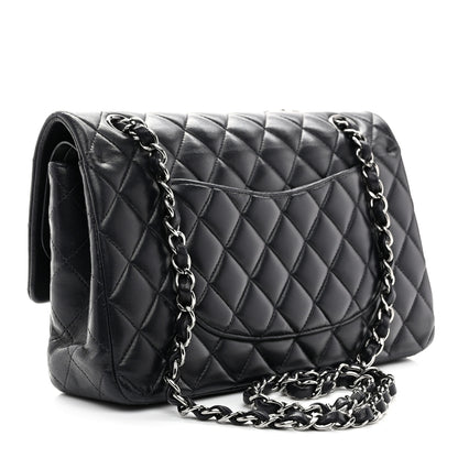 Chanel Lambskin Quilted Medium Double Flap Navy 3 of 10