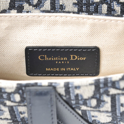 Christian Dior Oblique Mini Saddle Bag Blue 6 of 7