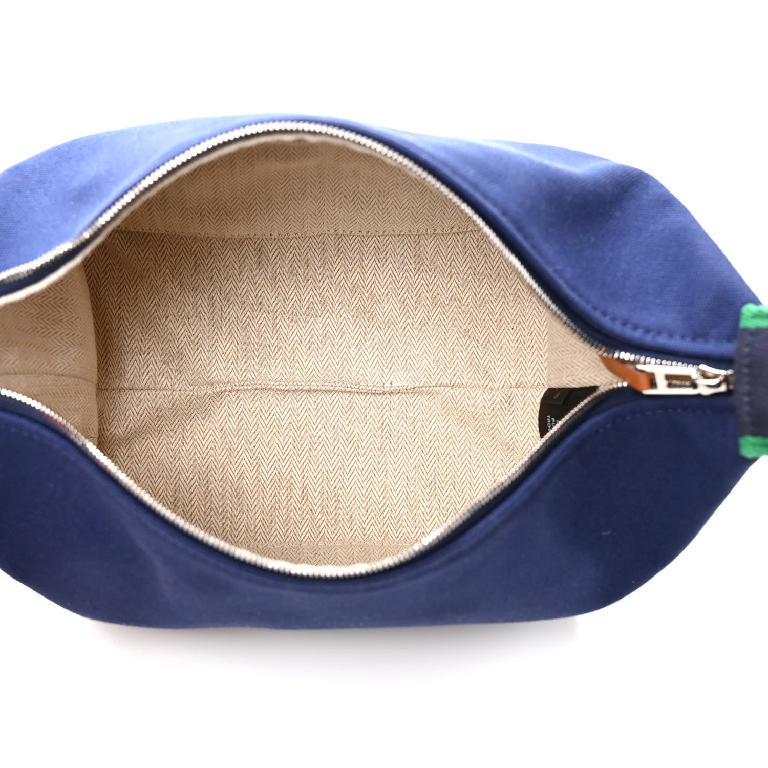 Hermes Canvas Small Bride-A-Brac Pouch Marine 5 of 8