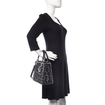 Christian Dior Wool Sequin Embellished Medium Lady Dior Black 3 of 10