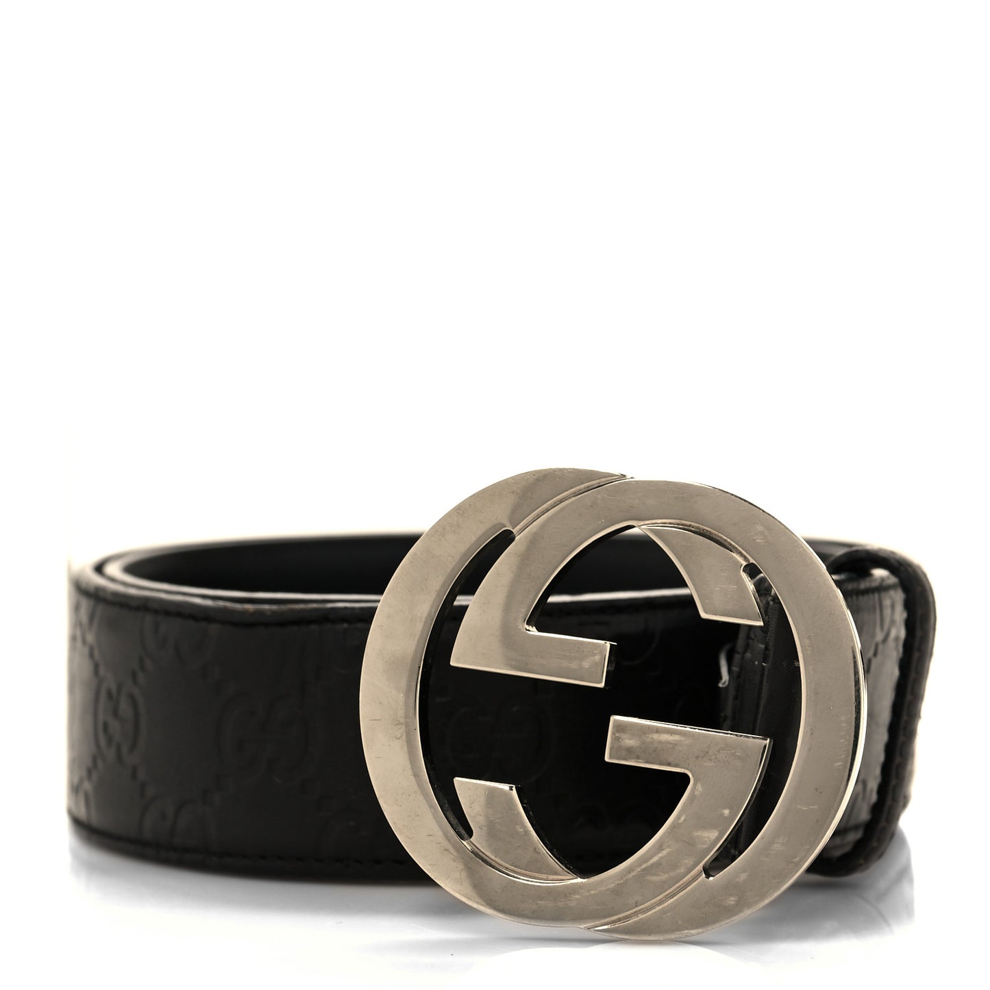 Guccissima Interlocking G 40mm Belt 80 32 Black