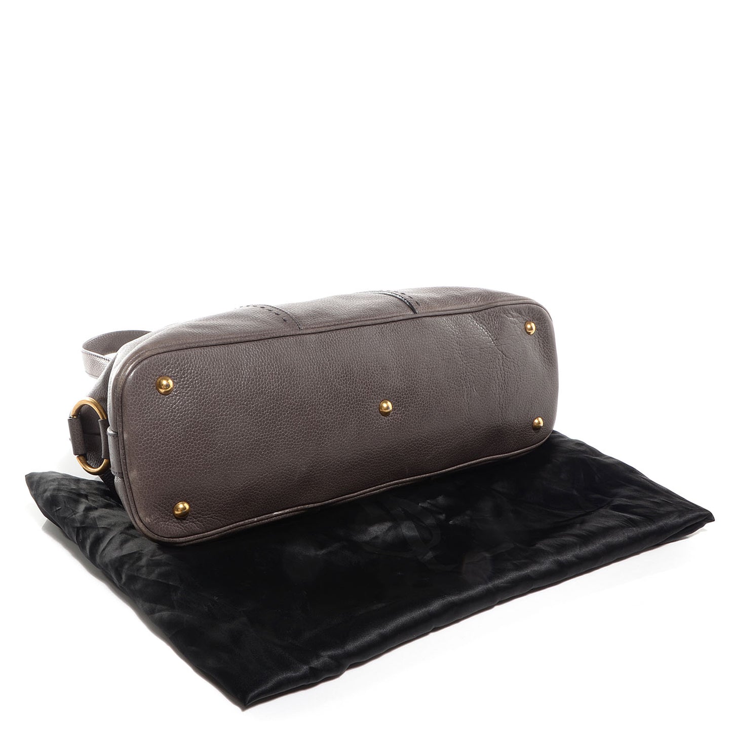 Pebbled Patent Grain de Riz Large Muse Road Grey