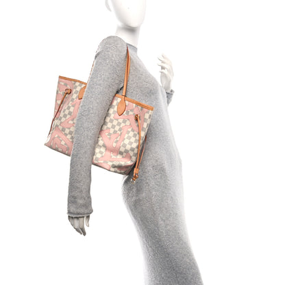 Louis Vuitton Damier Azur Tahitienne Neverfull MM 2 of 11