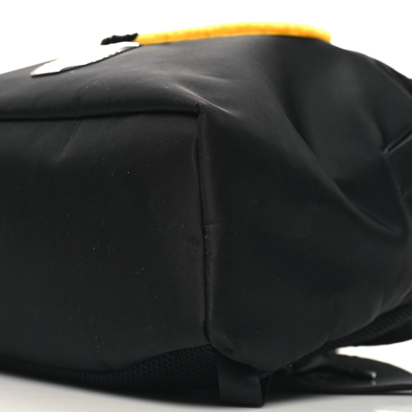 Nylon Shearling Vitello Elite Lightbulb Backpack Black Narciso