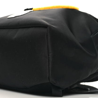 Fendi Nylon Shearling Vitello Elite Lightbulb Backpack Black Narciso 10 of 10
