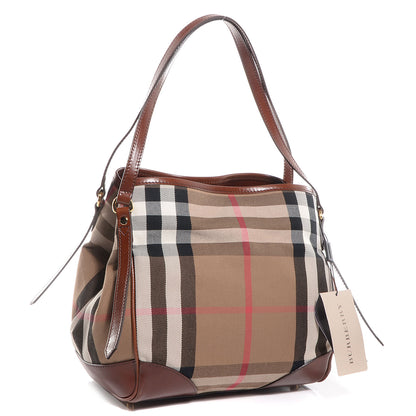 Burberry House Check Small Canterbury Hobo Dark Tan 4 of 13