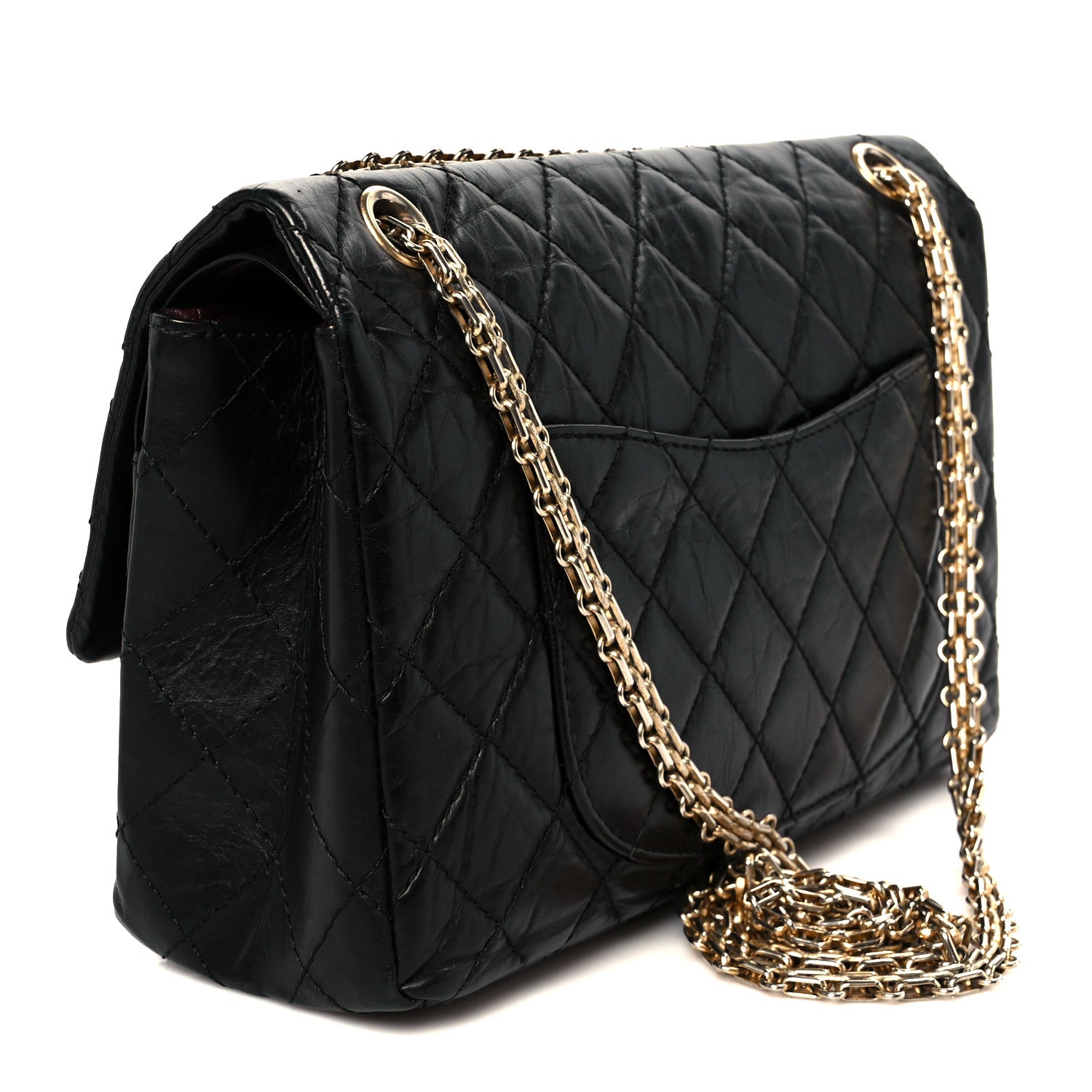 Chanel Aged Calfskin Quilted 2.55 Reissue 226 Flap Black 3 of 10