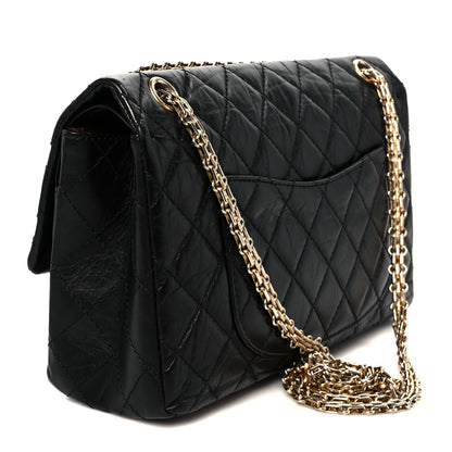 Chanel Aged Calfskin Quilted 2.55 Reissue 226 Flap Black 3 of 10
