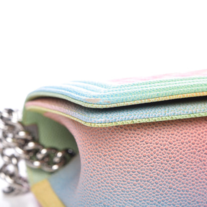 Chanel Caviar Quilted Medium Cuba Rainbow Boy Flap Multicolor 8 of 11