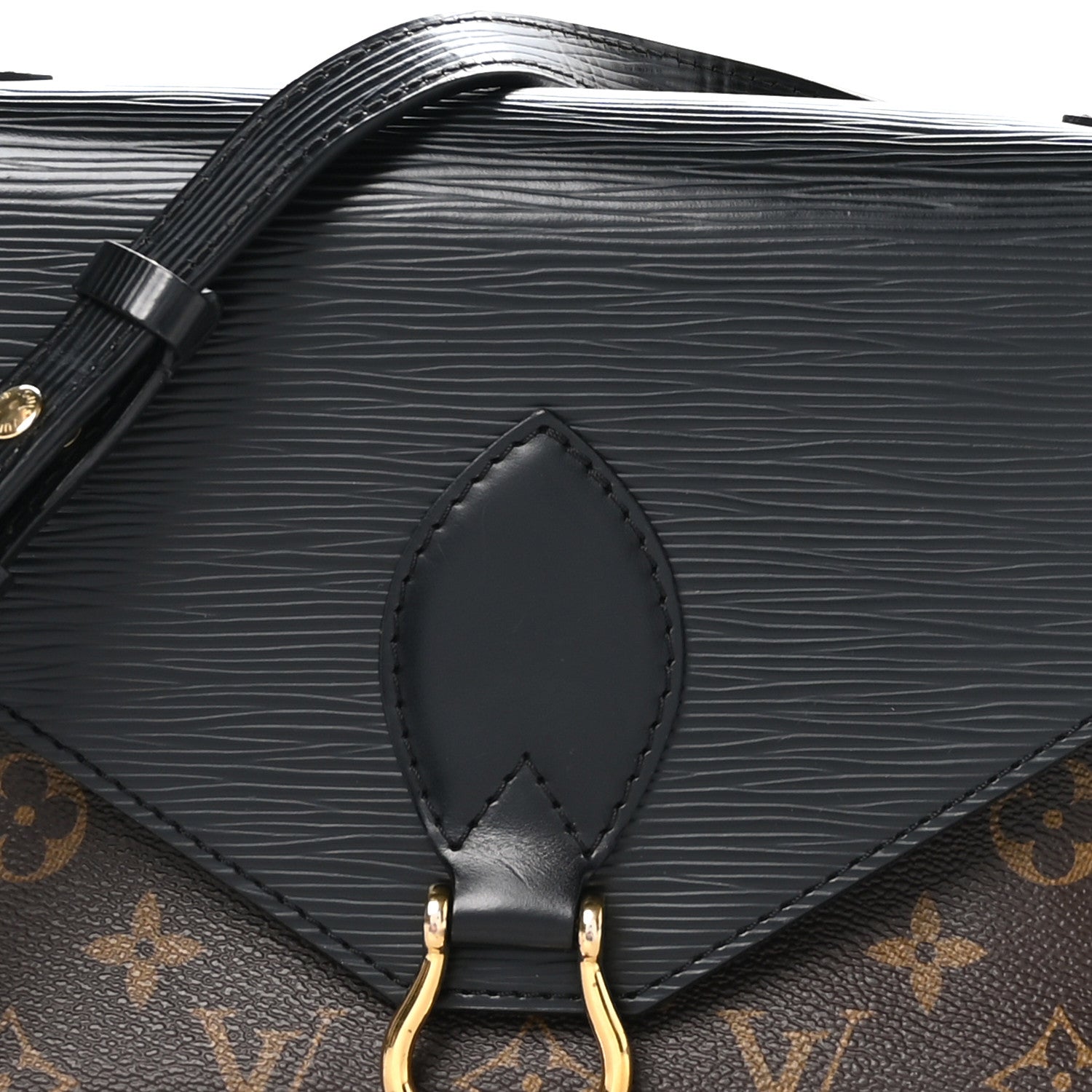 Louis Vuitton Epi Monogram Saint Michel Black 7 of 10