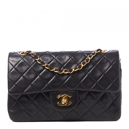 Chanel Lambskin Quilted Small Double Flap Black 1 of 9