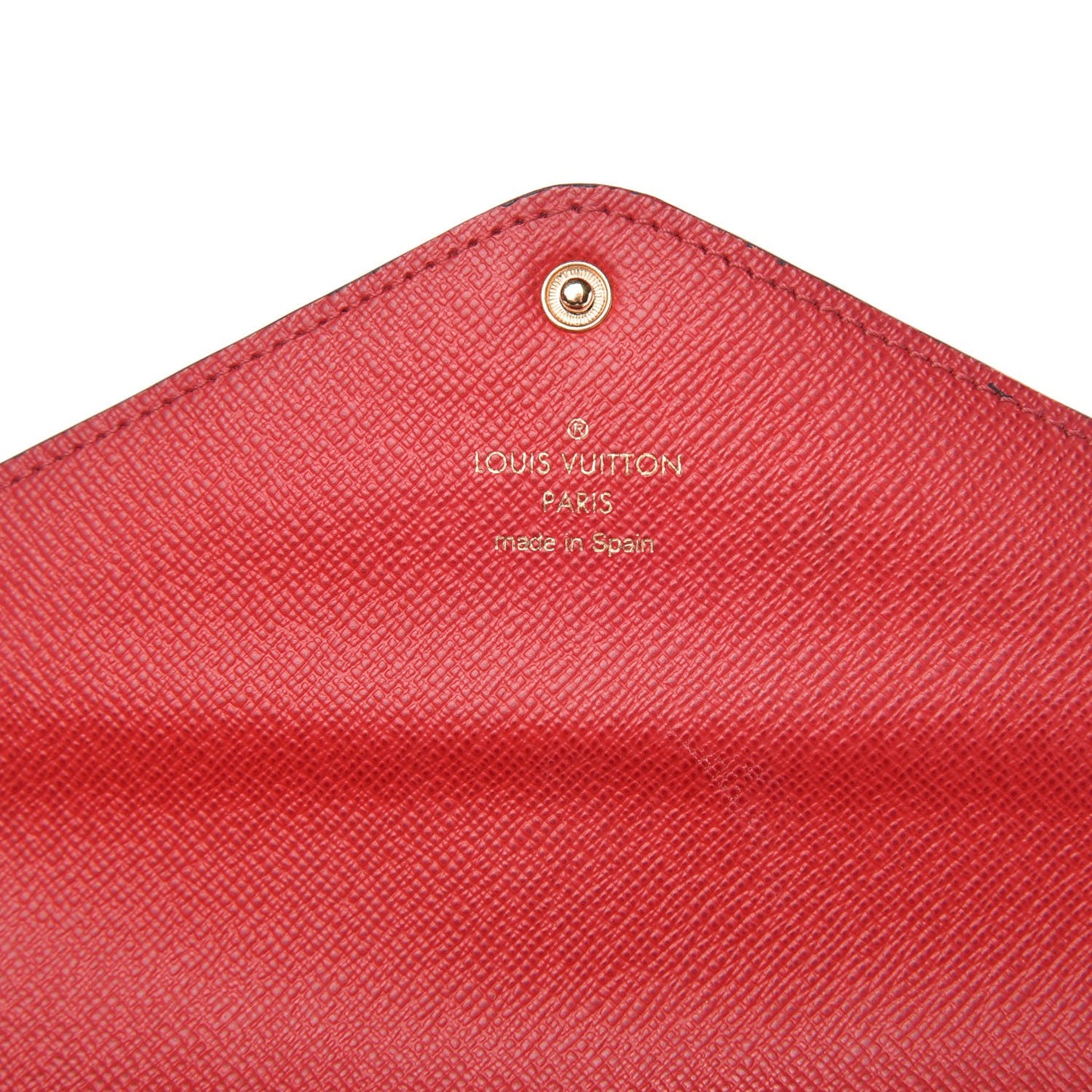 Damier Ebene Josephine Wallet Red