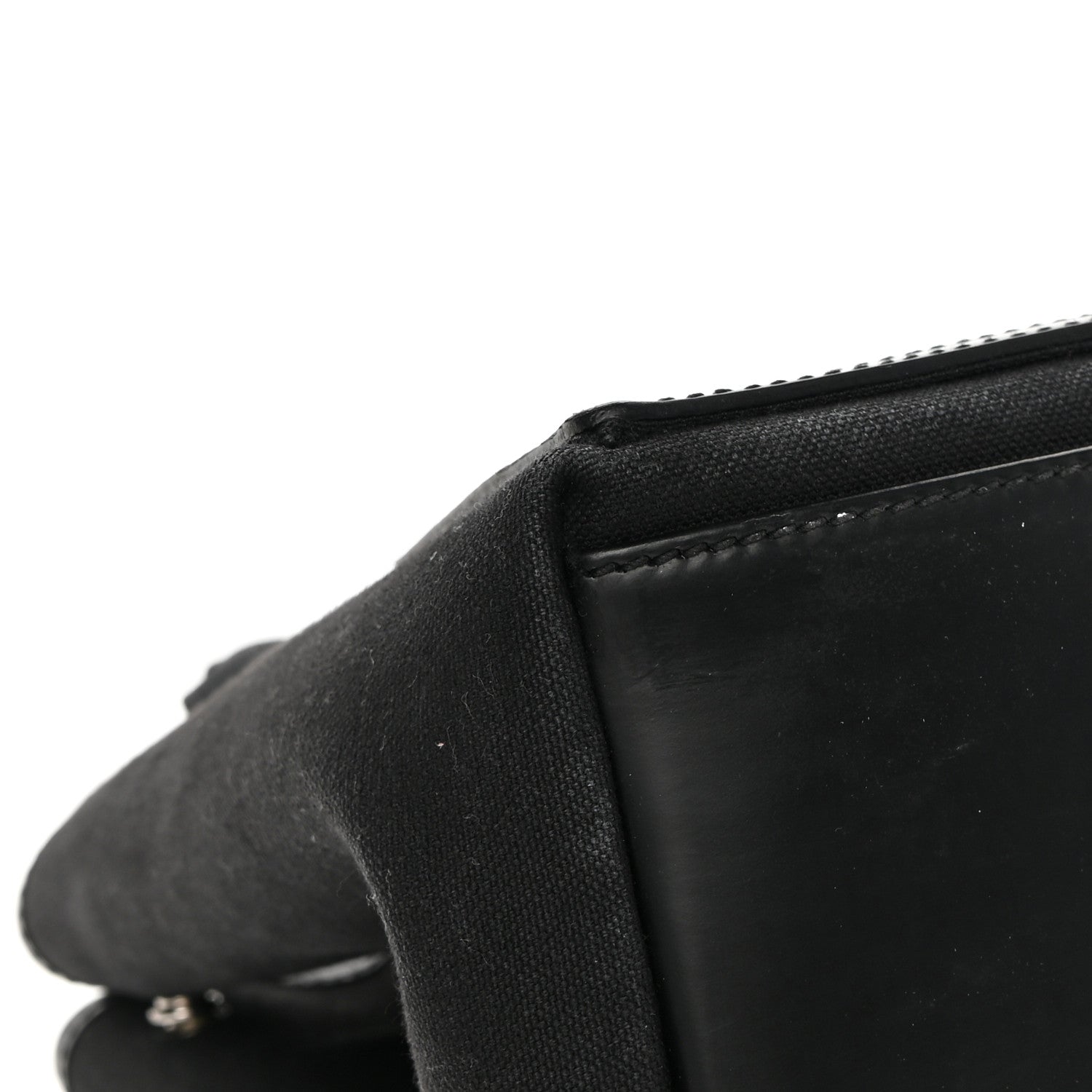 Balenciaga Cotton Canvas Calfskin S Navy Cabas Black 13 of 15