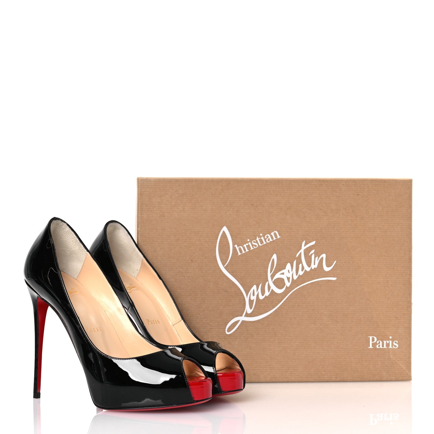 Christian Louboutin Patent New Very Prive 120 Pumps 36 Black 10 of 10