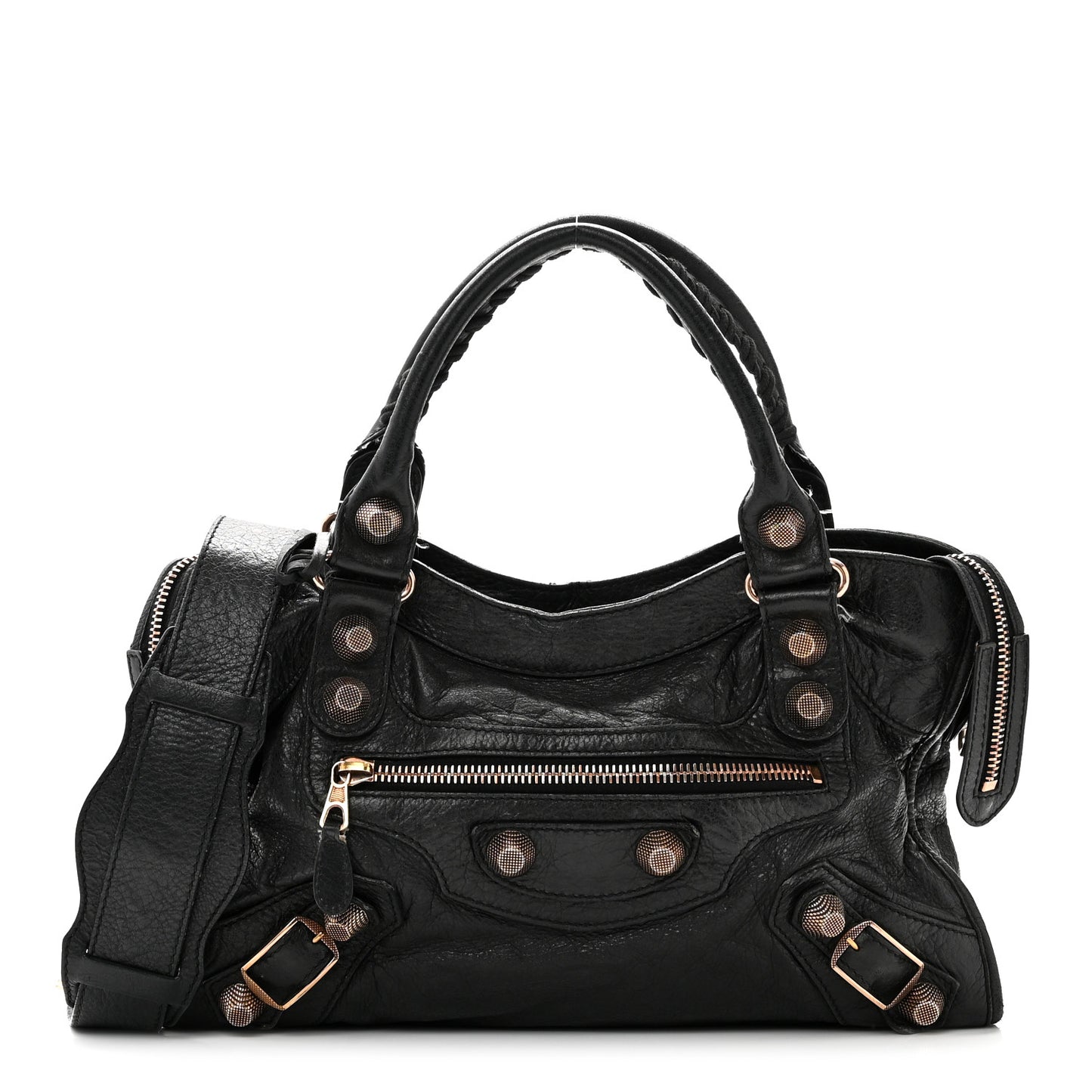 Agneau Giant 21 Rose Gold Hardware City Black