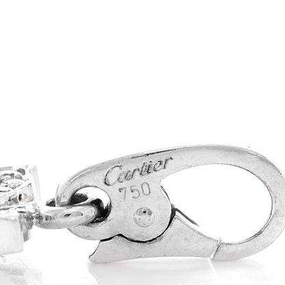 Cartier 18K White Gold Diamond Logo Charm 3 of 3