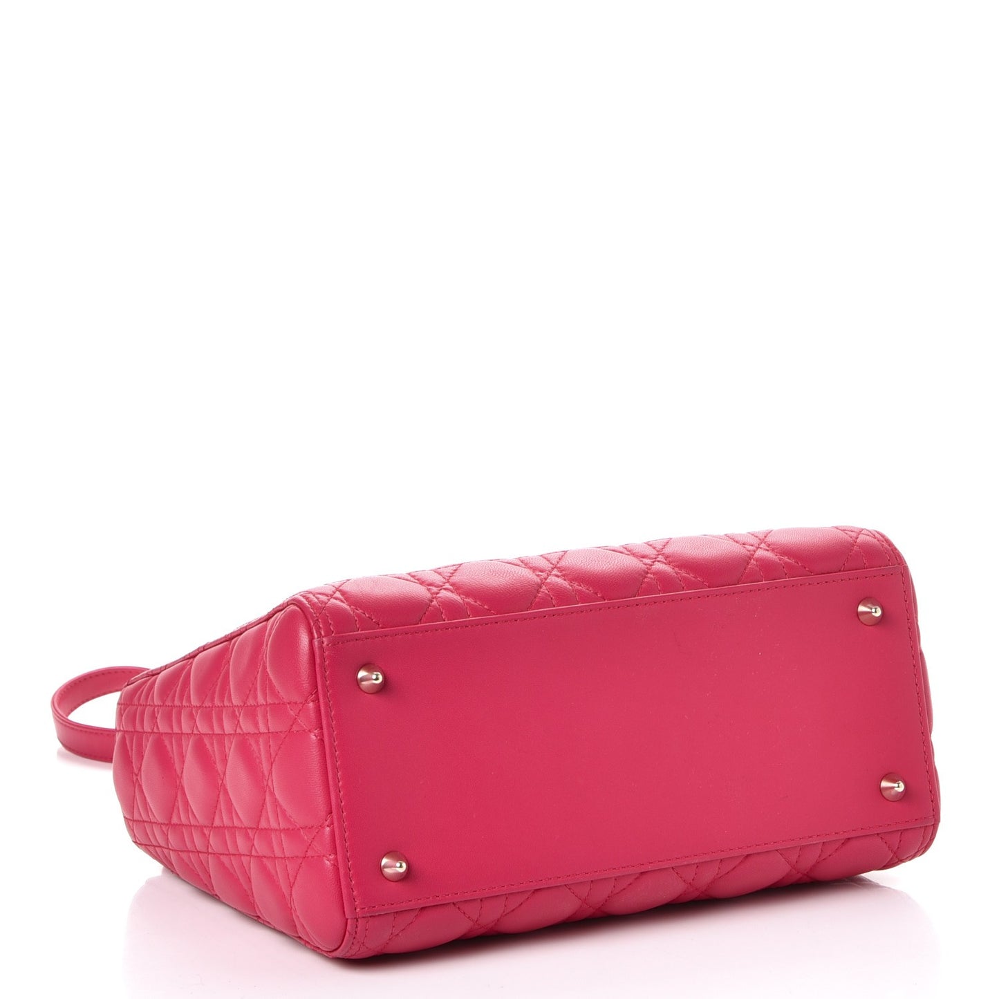 Lambskin Cannage Medium Lady Dior Pink