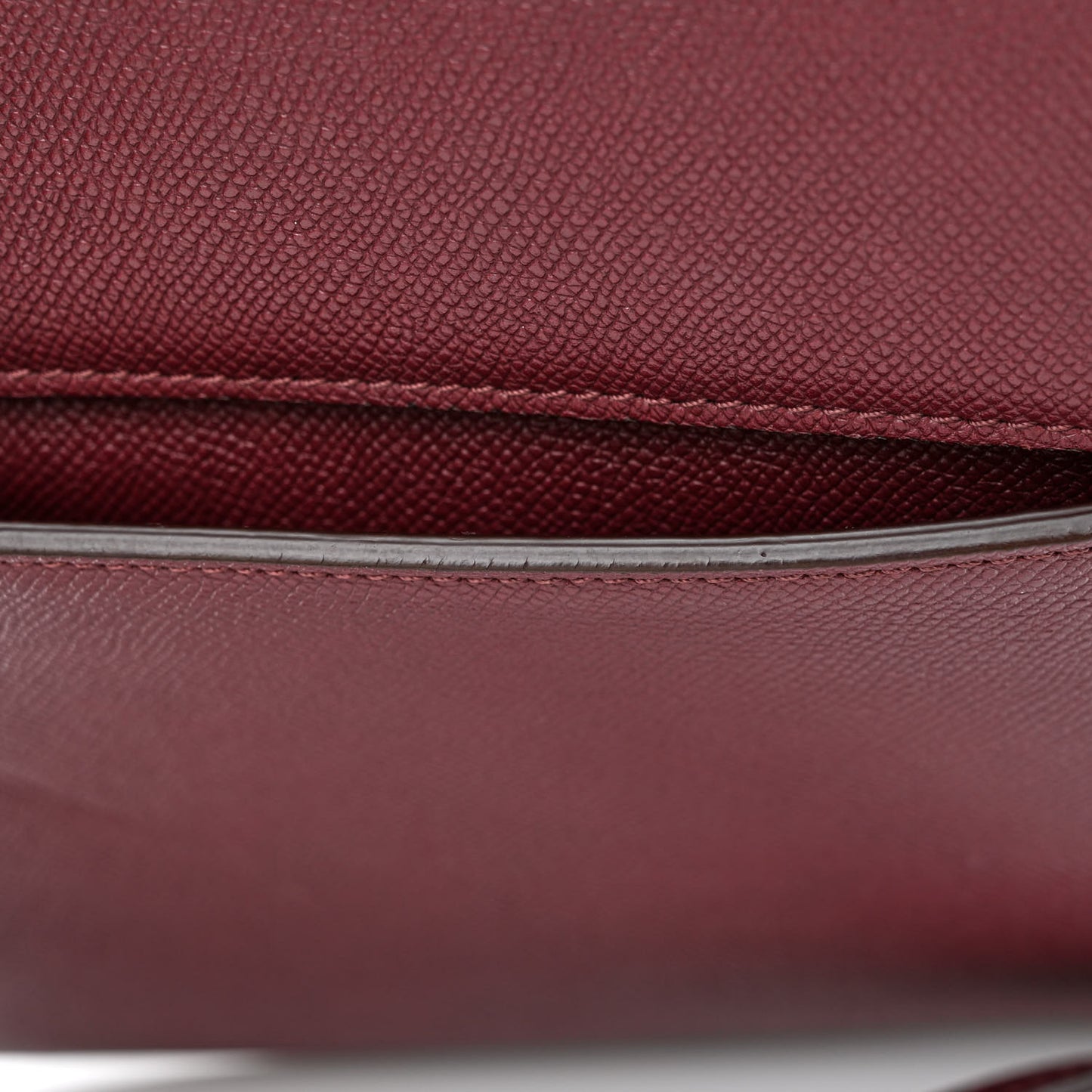 Grained Calfskin Large T Clasp Tara Crossbody Bag Cabernet