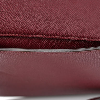 Tom Ford Grained Calfskin Large T Clasp Tara Crossbody Bag Cabernet 15 of 17