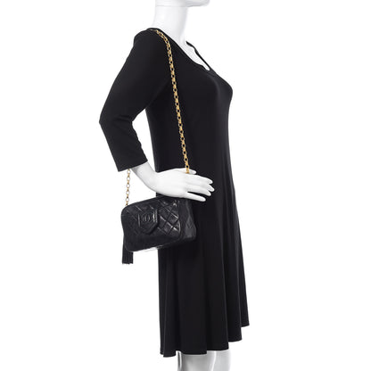 Chanel Lambskin Quilted Tassel Camera Case Black 2 of 17