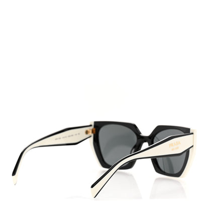 Prada Acetate Sunglasses SPR 15W Black White 4 of 8