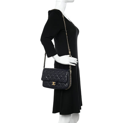 Chanel Caviar Quilted Small CC You Flap Dark Blue 2 of 13