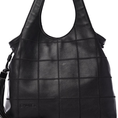 Chanel Calfskin Square Stitched Tassel Bag Black 7 of 14