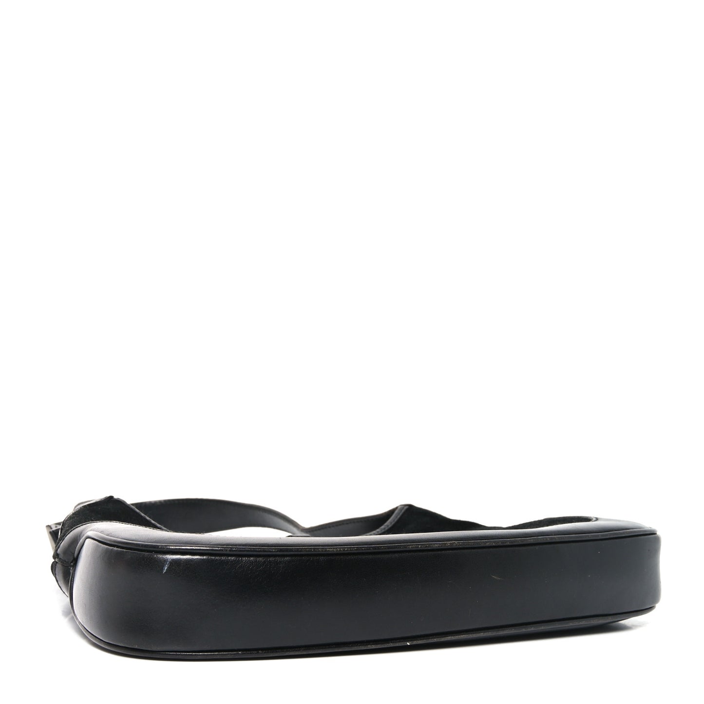 Suede Small Jackie O Hobo Black