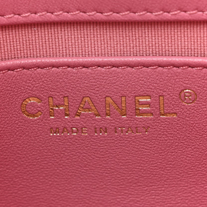 Chanel Velvet Quilted Small Wavy CC Hobo Pink 6 of 12