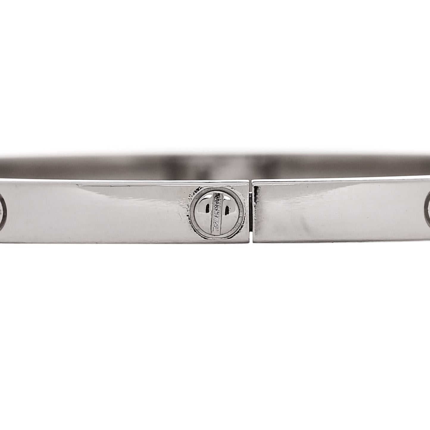 18K White Gold Small LOVE Bracelet 16