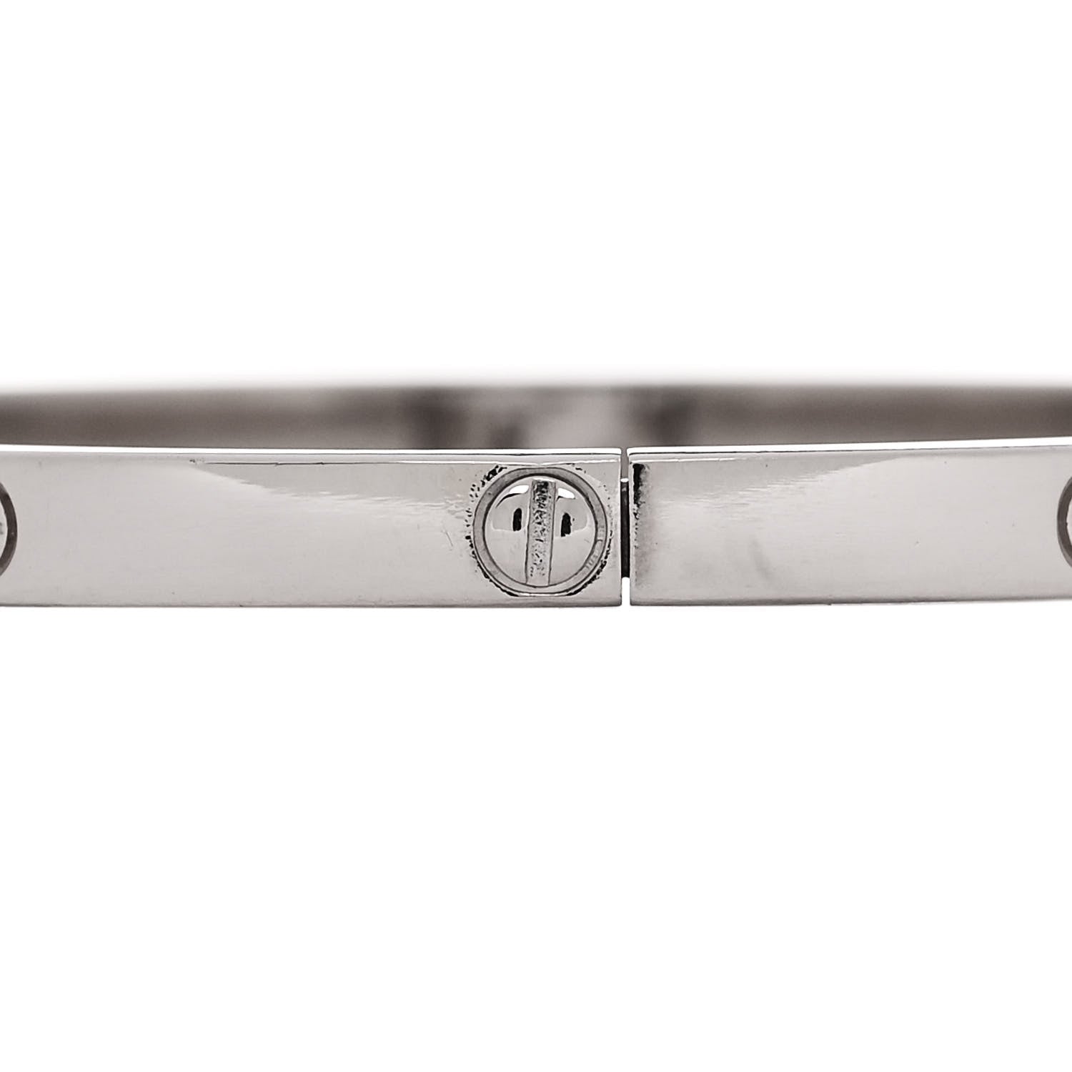 Cartier 18K White Gold Small LOVE Bracelet 16 3 of 6