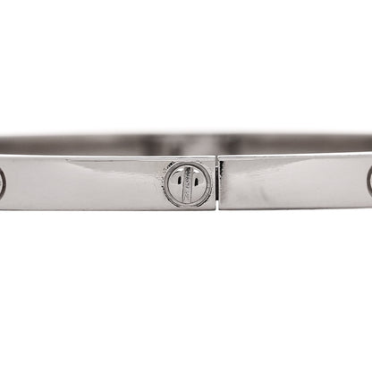 Cartier 18K White Gold Small LOVE Bracelet 16 3 of 6