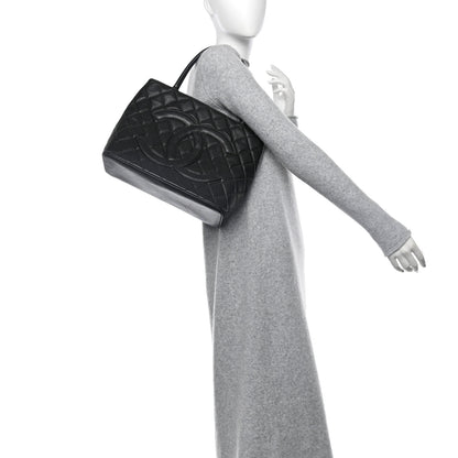 Chanel Caviar Quilted Medallion Tote Black 2 of 12