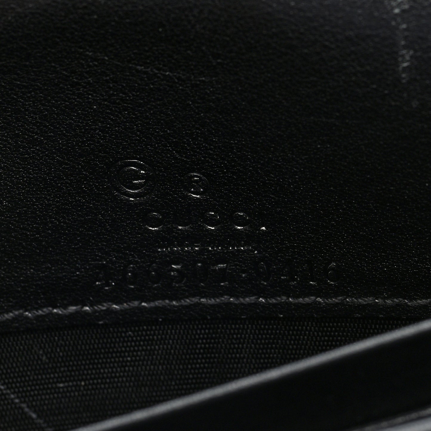 Microguccissima Crossbody Wallet Black