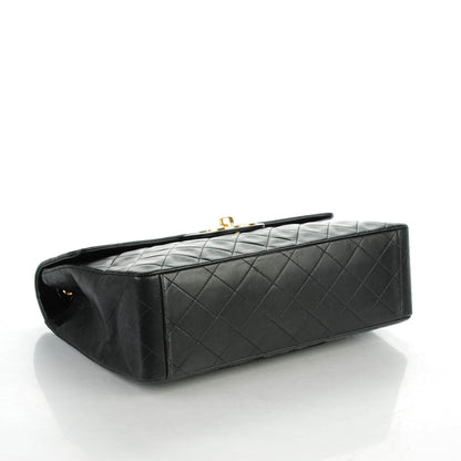Chanel Lambskin Quilted XL Jumbo Single Flap Black 4 of 8