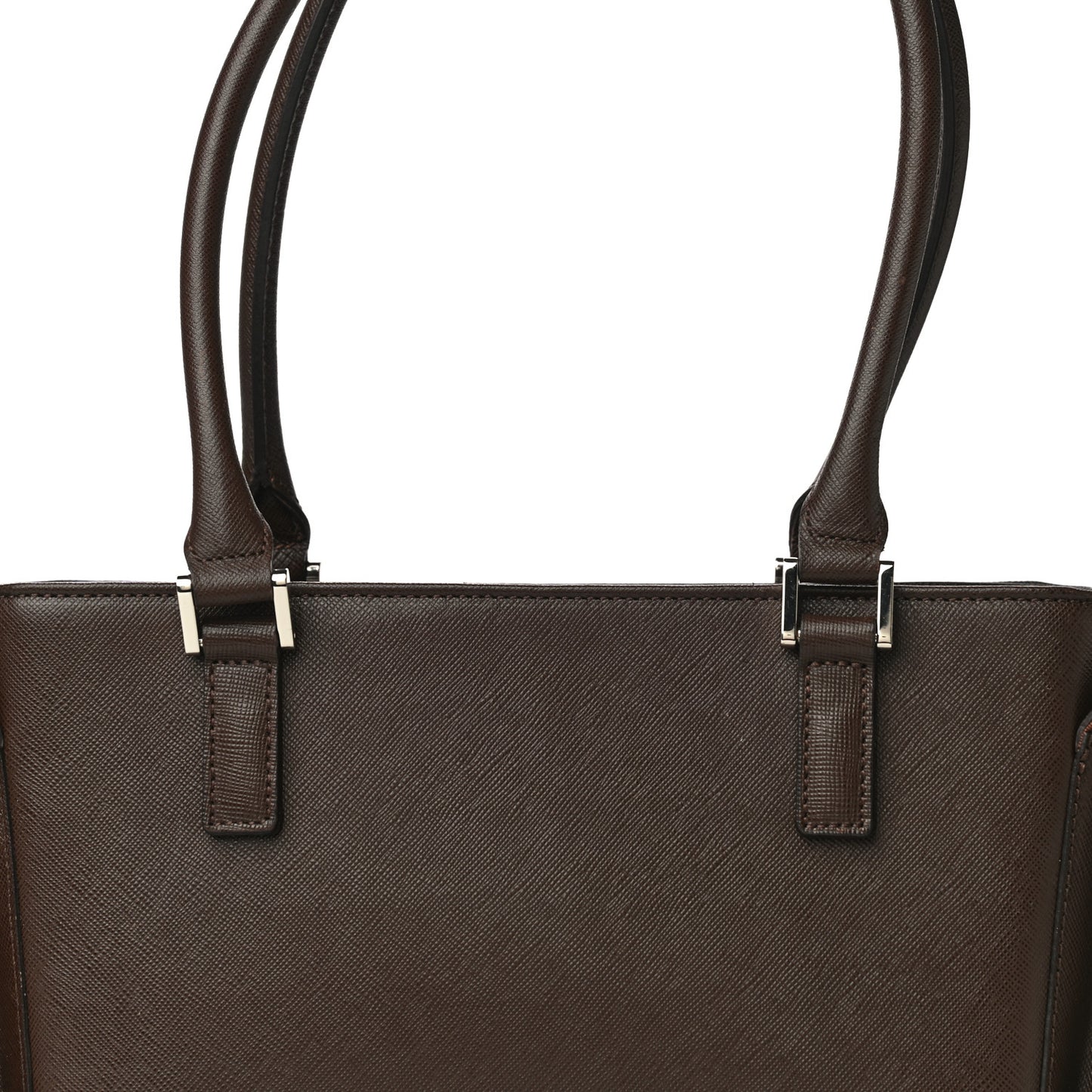 Saffiano Top Handle Tote Brown